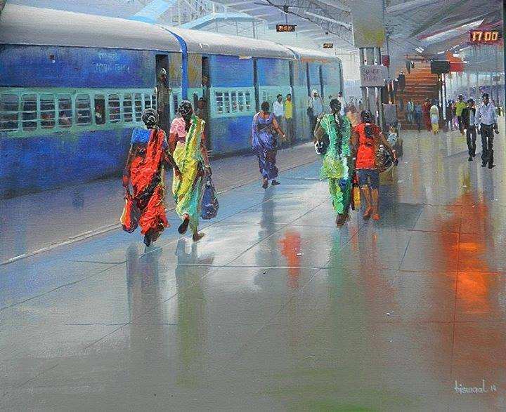 Puratchi Thalaivar Dr. M.G. Ramachandran Central Railway Station AKA  Chennai Central Railway Station, India