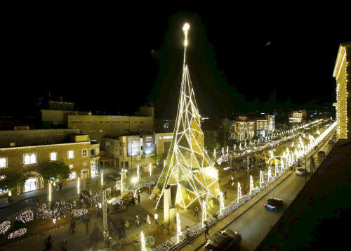 Decorations in Byblos, north of Beirut, Lebanon (Photo Courtesy: Mohamed Azakir /  Reuters)