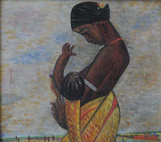 Roseberys London | Jamini Roy (Indian, 1887-1972), Untitled sketch, pen on