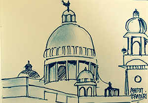 Victoriahall  Sketch of indian city Kolkata Stock Vector by Naniti  158723262