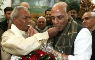 The two mainstays of UP BJP in the 90s, Kalyan Singh and Rajnath Singh