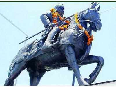 A statue of Maharana Pratap