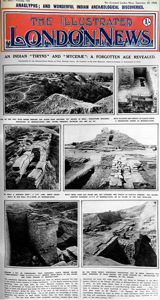John Marshall's announcement of Harappa's discovery   The Illustrated London News, Sept. 20, 1924.