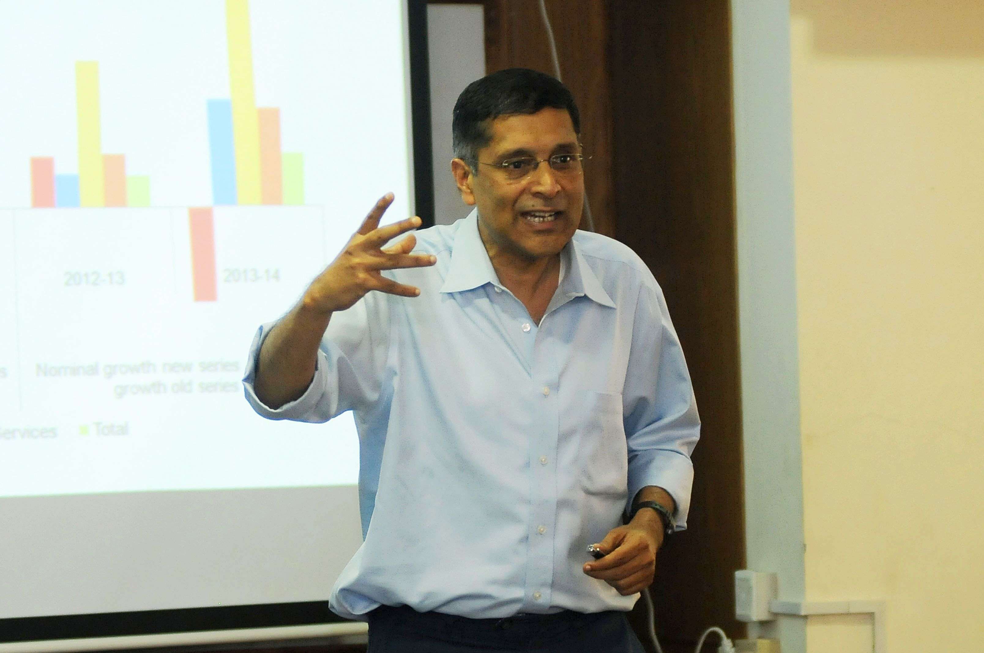 Arvind Subramanian, Chief Economic Adviser to the Government of India during talk at Center For Development in Thiruvananthapuram on Saturday