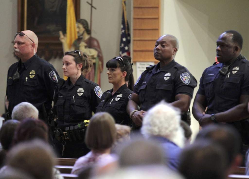 Cops are white AND black (Reuters/Jeffrey Dubinsky)
