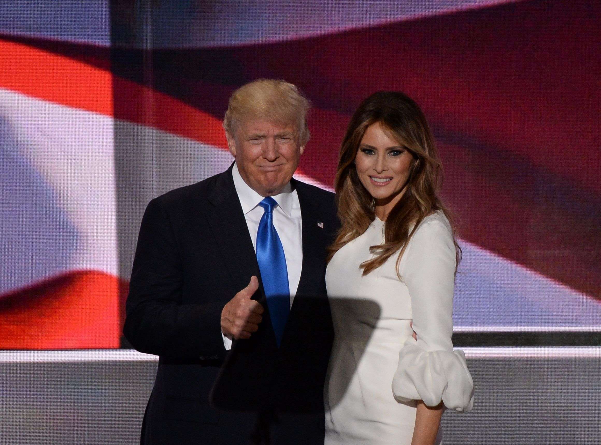 Melania Trump with the Donald: potential First Lady?