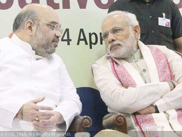 Prime Minister Narendra Modi with BJP President Amit Shah