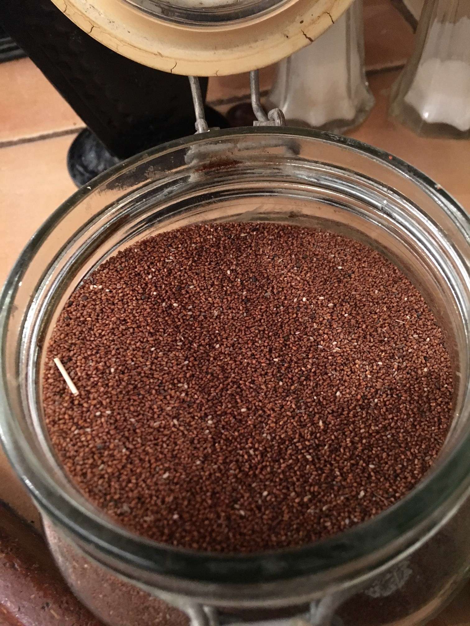Teff grain from which injera is made