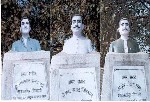 The martyrs from Shahjahanpur involved in the 1925 Kakori incident