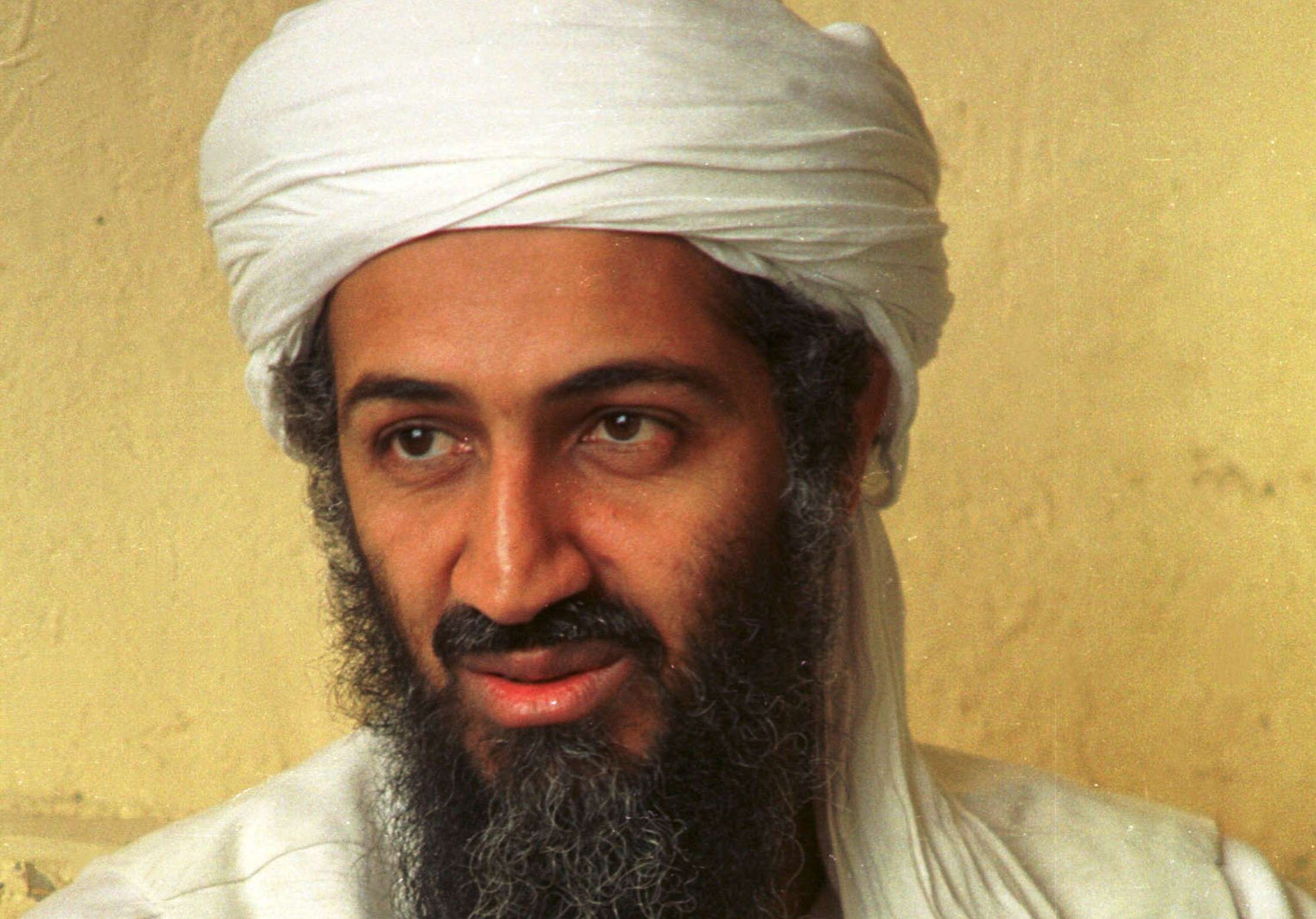 395617 01: (FILE PHOTO) Saudi dissident Osama bin Laden in an undated photo. October 10, 2001. Afghanistan's ruling Taliban lifted restrictions on Bin Laden, giving him permission to conduct "Jihad," or holy war, against Afghanistan's enemies. (Photo by Getty Images)