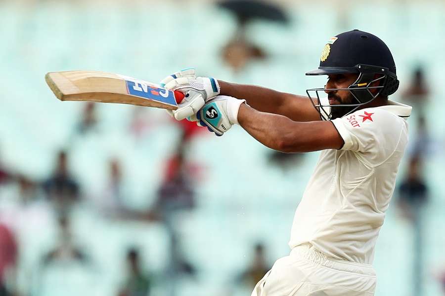 Rohit Sharma of India in action during day 3 of the second test match between India and New Zealand held at the Eden Gardens stadium in Kolkata on the 2nd October 2016.Photo by: Prashant Bhoot/ BCCI/ SPORTZPICS