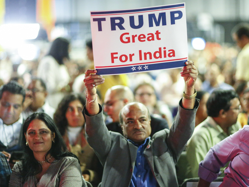BUYING THE LINE: Indians are the greatest beneficiaries of American free trade, yet many Indian immigrants are backing an arch protectionist like Trump