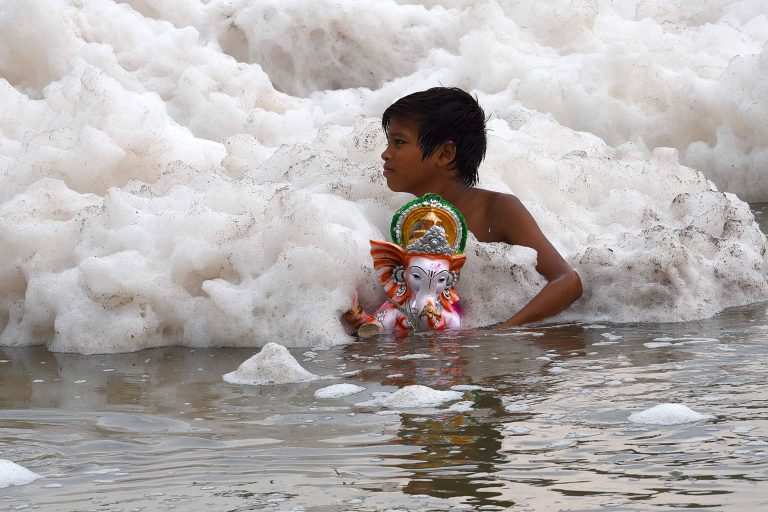 Yamuna cleaning efforts go to waste as festive season kicks in