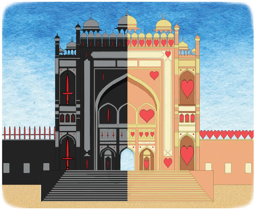 Historical Building Fatehpur Sikri Town Uttar Stock Vector (Royalty Free)  1147934213 | Shutterstock