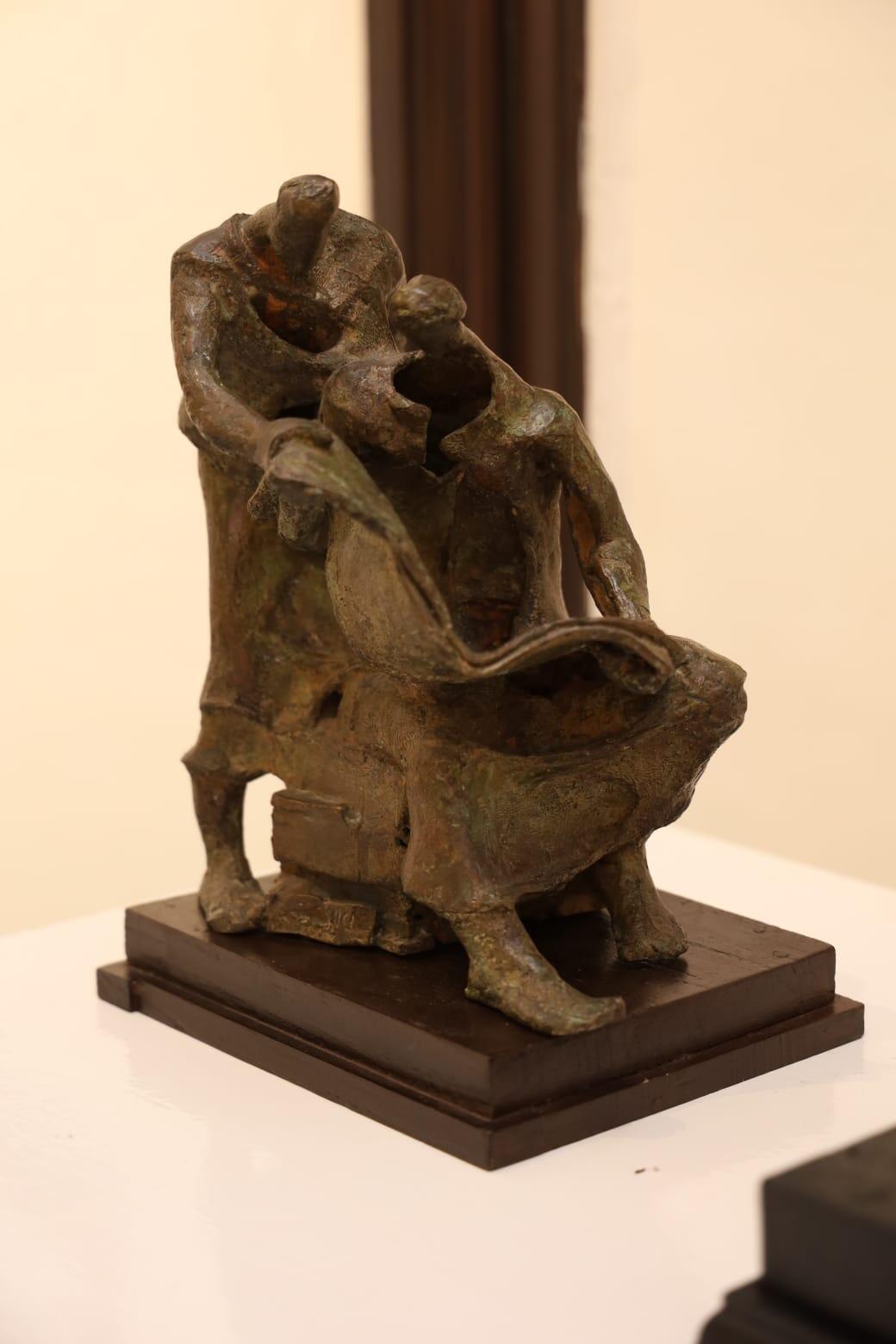 Bengal master sculptor Asim Basu at show in Delhi