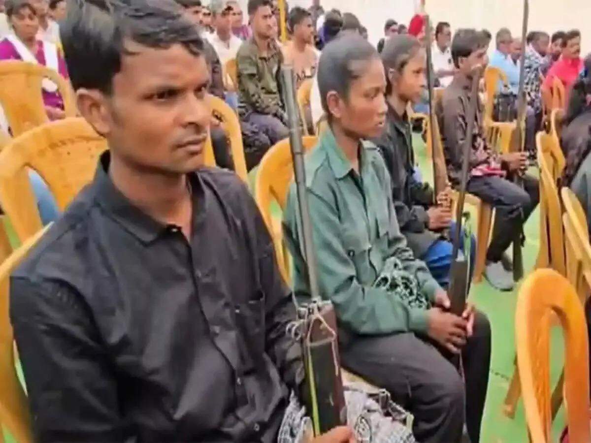 File photo of surrendered Maoists