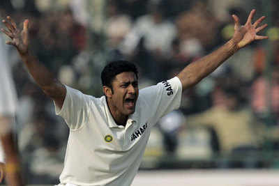 Indian cricketer Anil Kumble