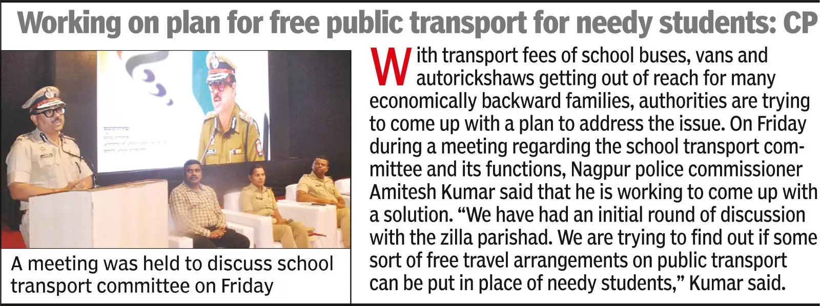 Schools should support cops to rein in traffic violators: Kumar