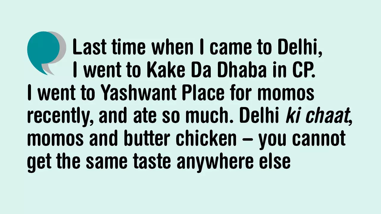 Nandish talks about his love for Delhi&#39;s food