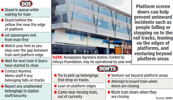 Metro stn at E-City will be 1st to have platform screen doors