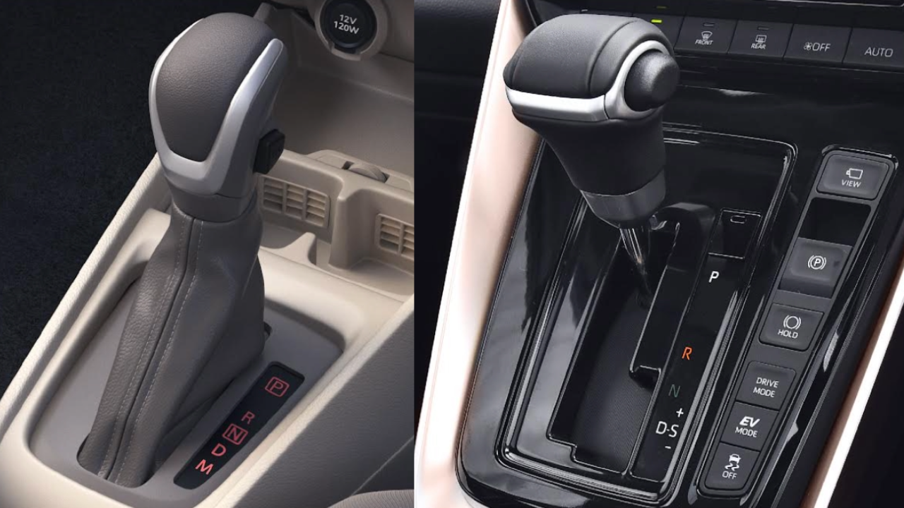 (Left) 4-speed AT - (Right) e-CVT automatic