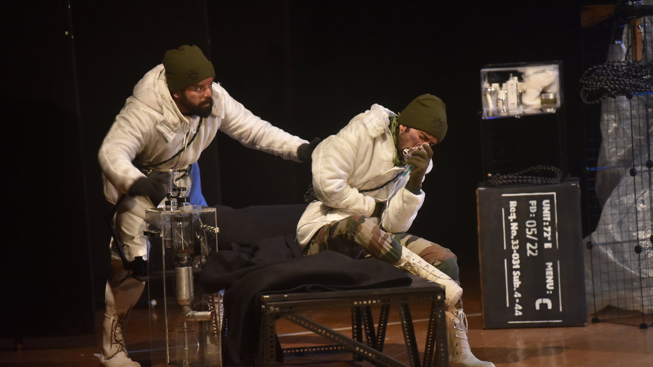 A still from the play Siachen