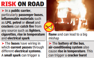 Bus owners asked not to allow crackers