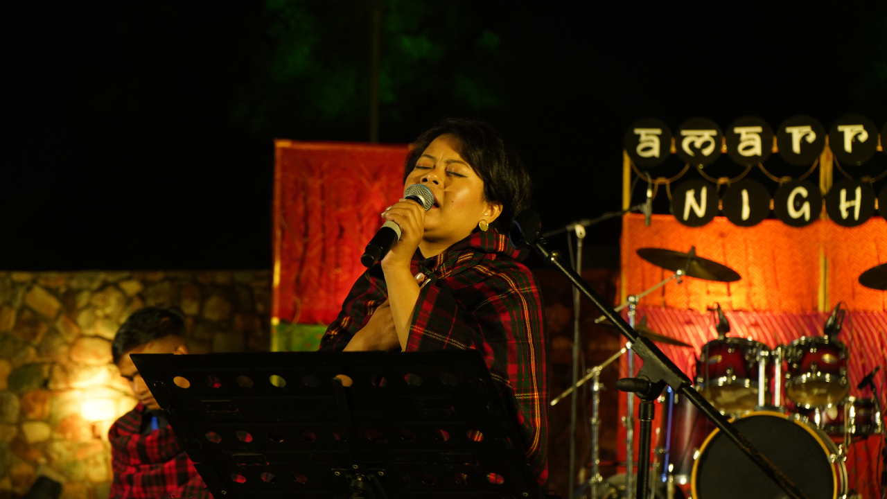 Amabel Susngi, the lead vocalist of Mookhuri