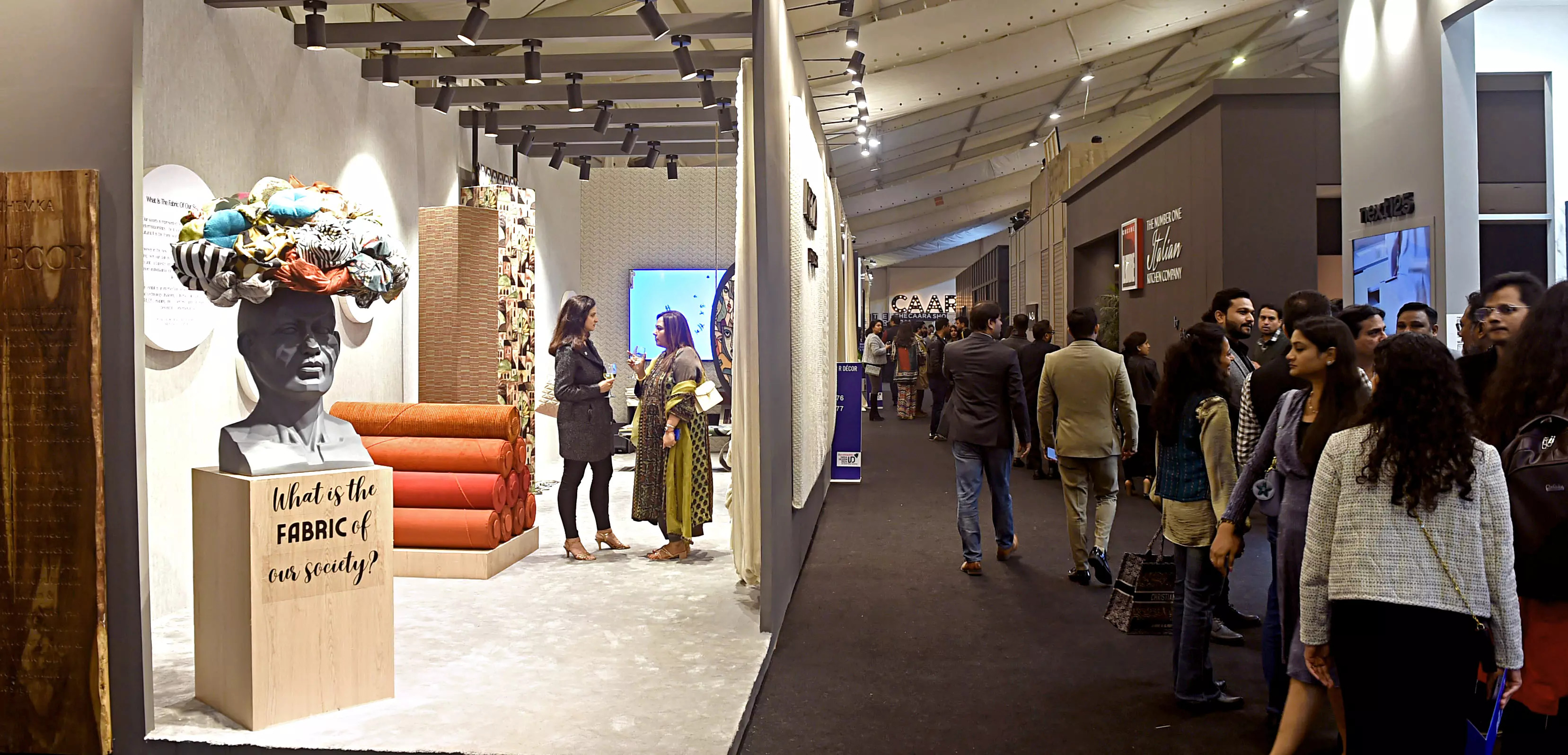 Guests at India Design ID exhibition
