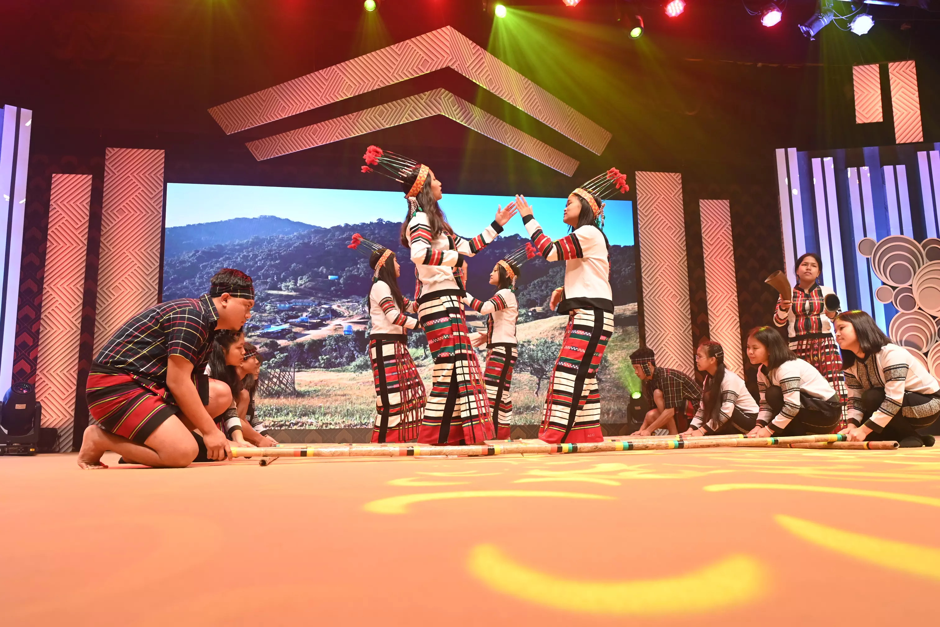 A traditional Mizo folk dance was performed at the award ceremony