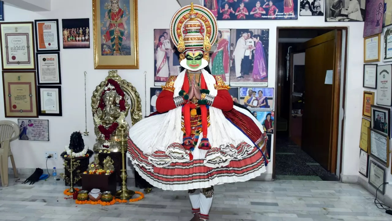 Kathakali dancer Sahil Suresh from Delhi
