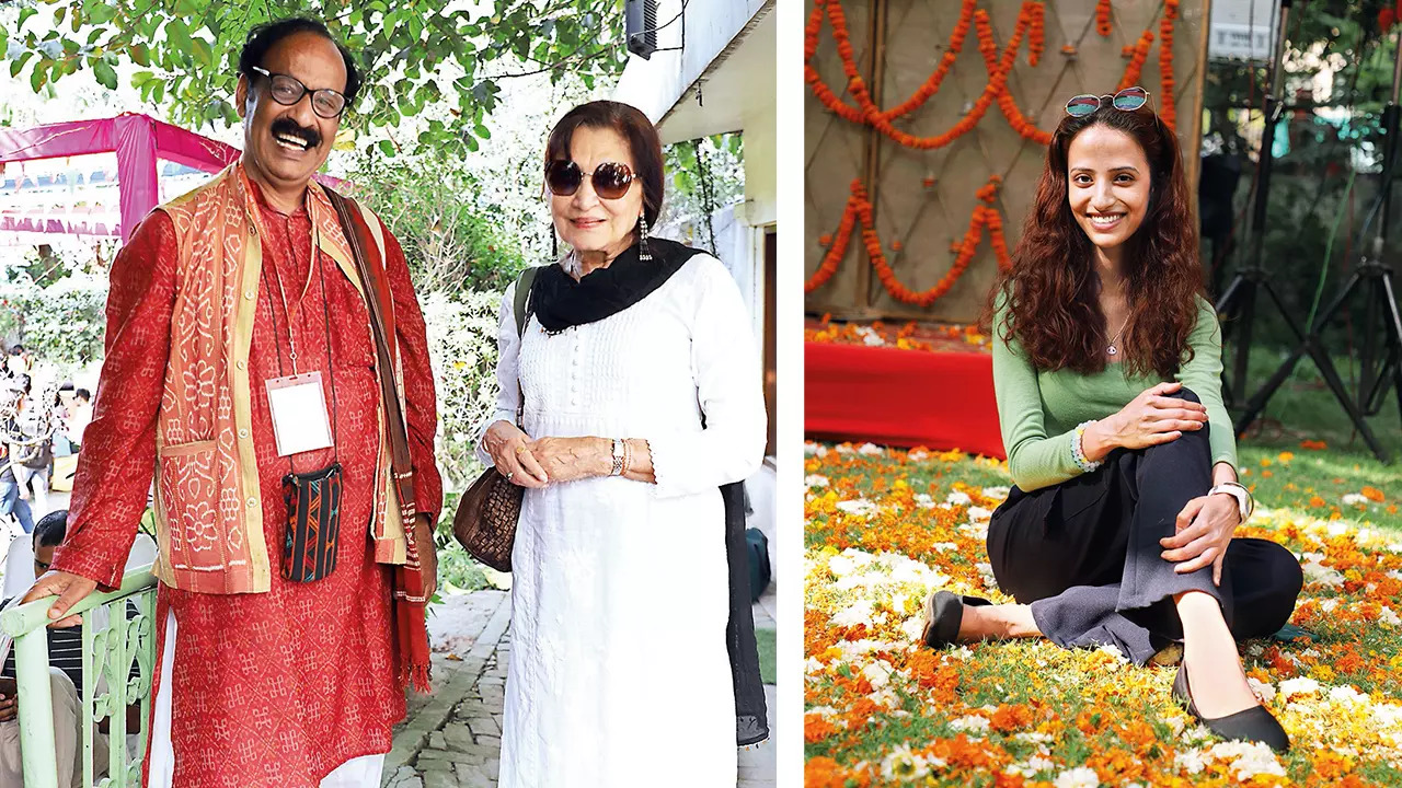 (L) Rakesh Chandra and Satya Saran (R) Aadya Tripathi