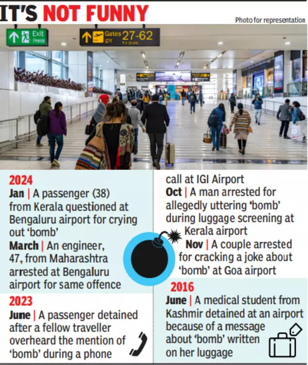 bomb scare at Delhi airport