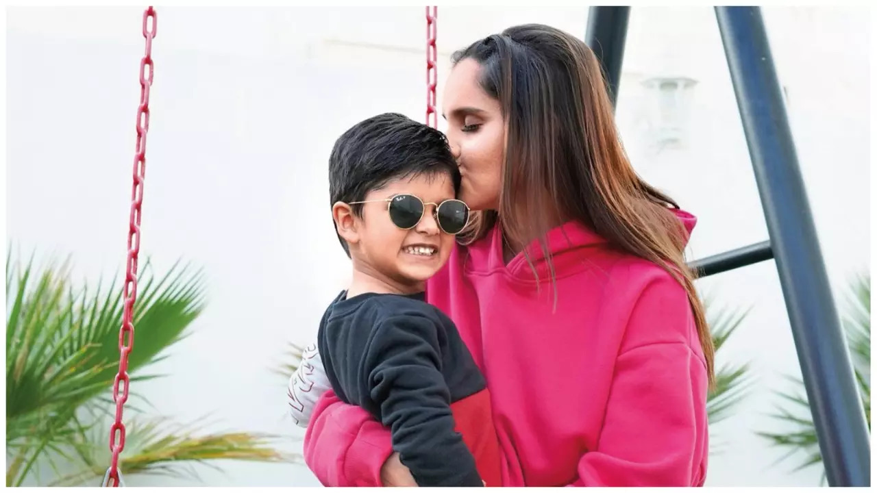 Sania with her son Izhaan