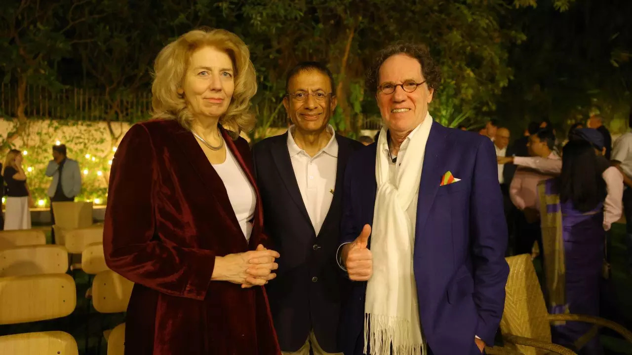 Ambassador of Netherlands Marisa Gerards, VN Dalmia and Peter Knoope