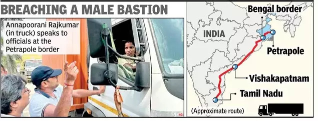 Customs broken, woman drives truck from TN to B’desh (1).