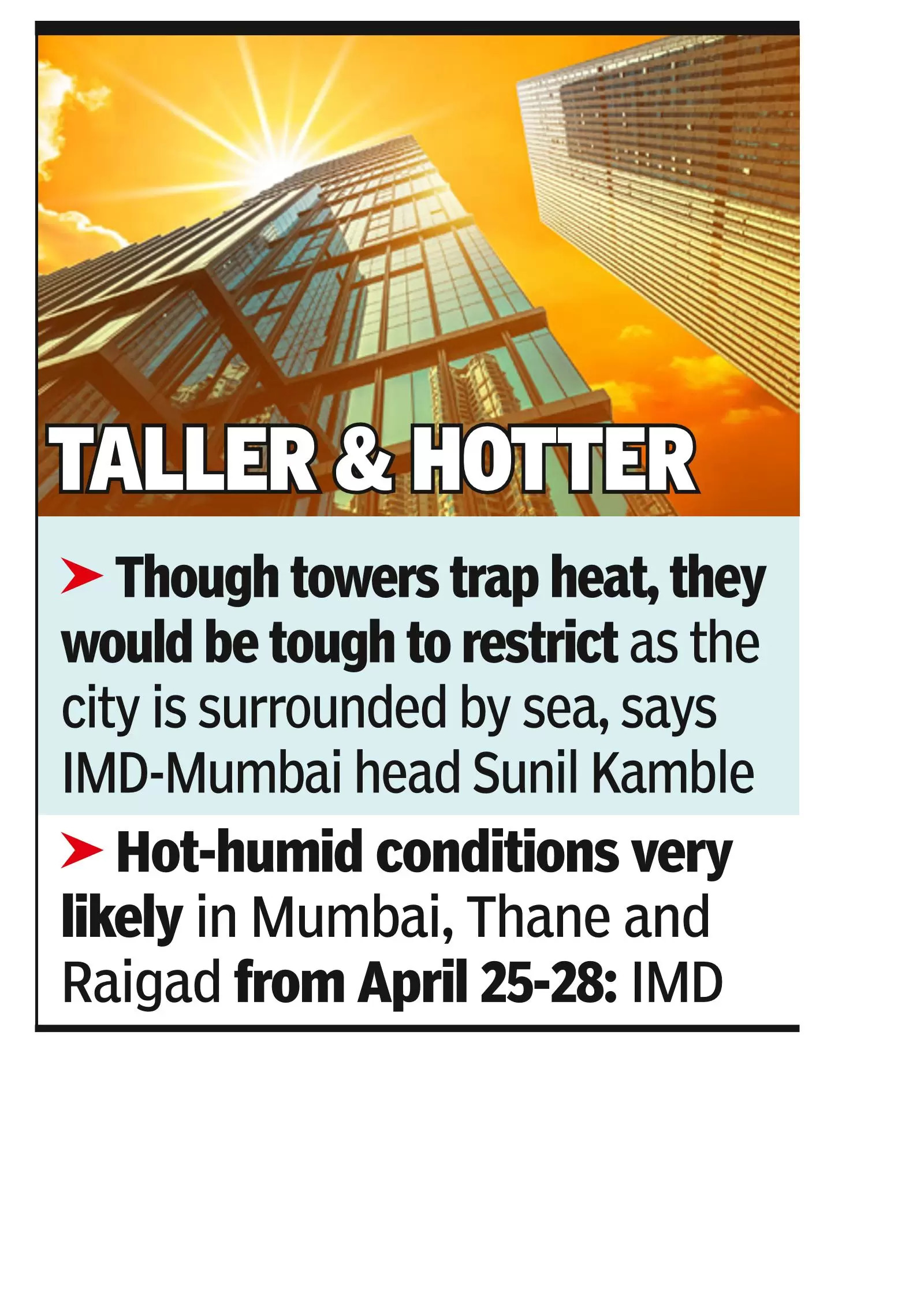 Highrises trapping heat for longer, says city IMD head