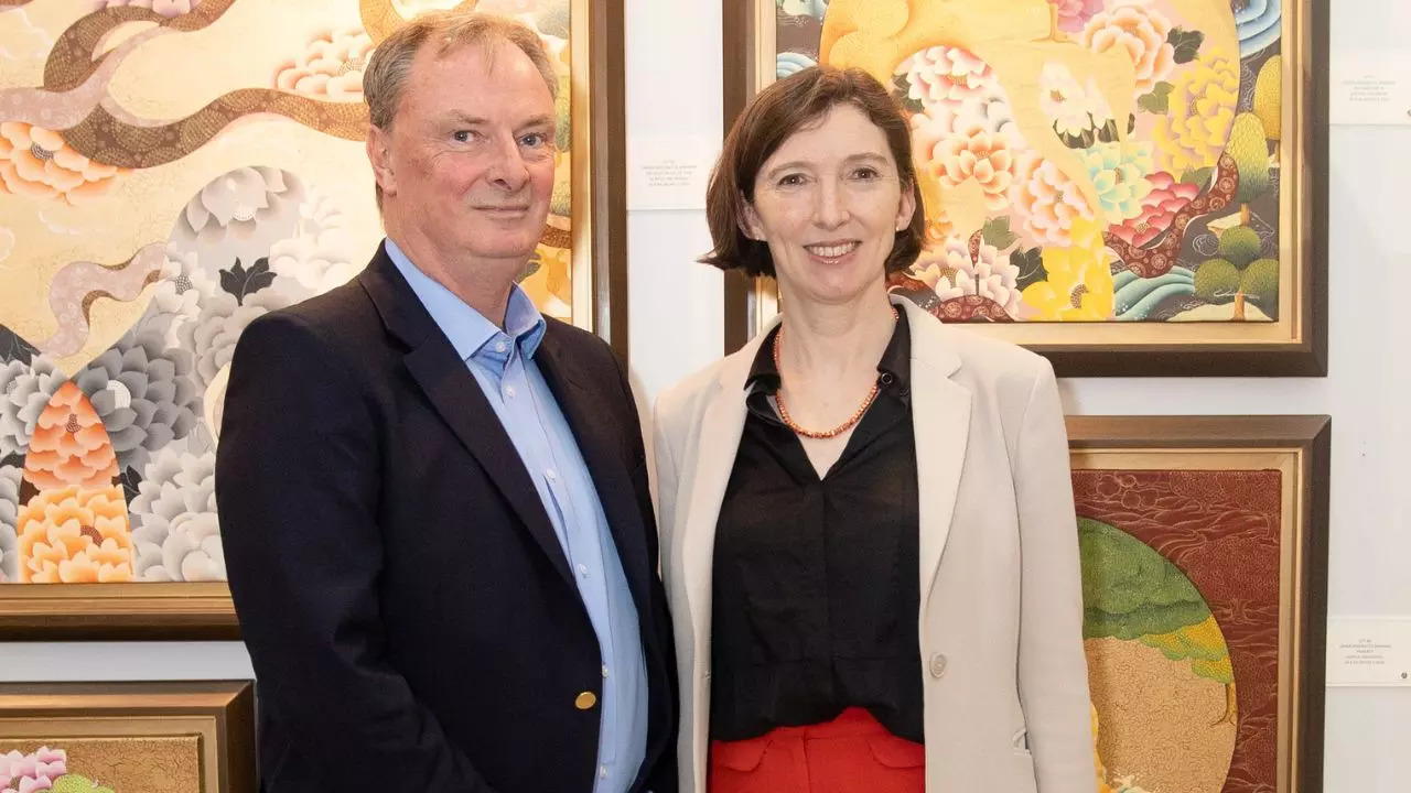 British High Commissioner Lindy Cameron and her husband Air Marshall Sean Reynolds