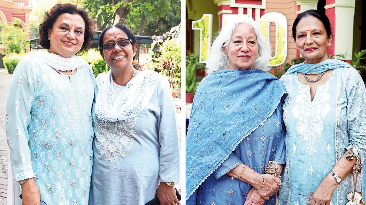 (L) Dr Surheeta Kareem and Gomathy (R) Kamini Bhandari and Ranu Gupta
