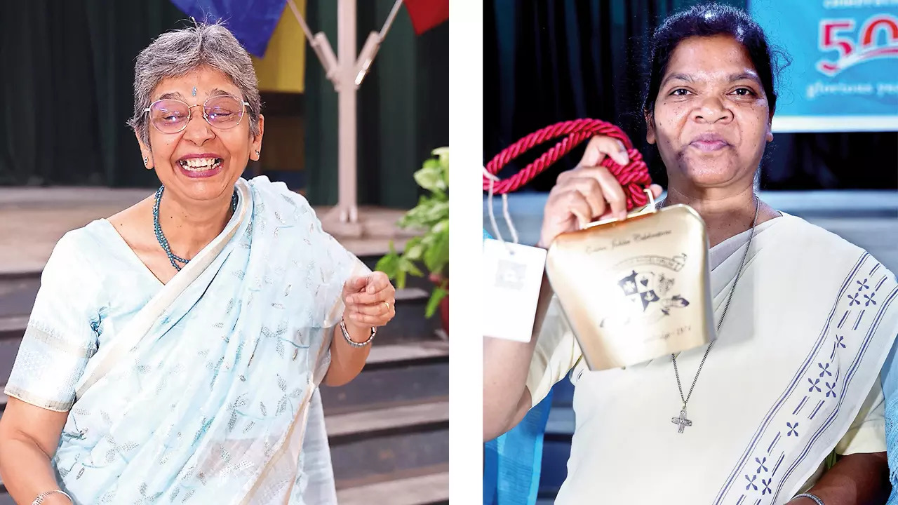 (L) Sangeeta Pradhan (R) Sister Anima Kujur