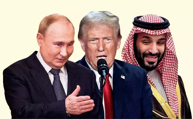 THEIR ENERGIES: Russia, the US and Saudi Arabia control much of global oil