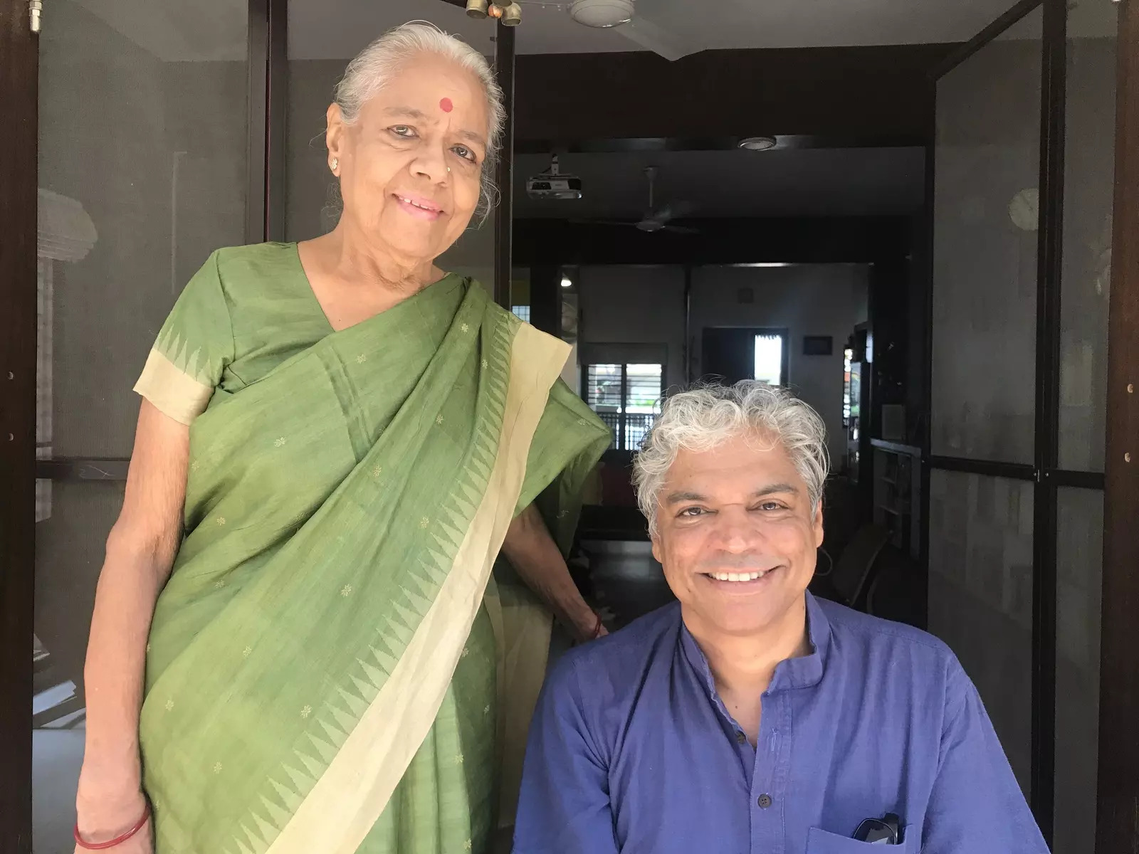 KINDRED SPIRITS: Prakash Belawadi (R) and Bhargavi Narayan Prakash Belawadi