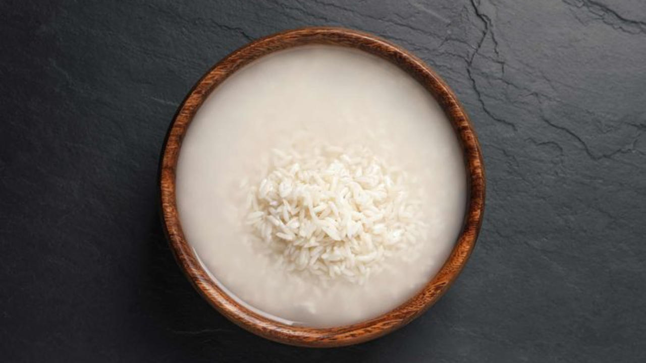 (Image Credits: Pinterest) Rice water for oily skin
