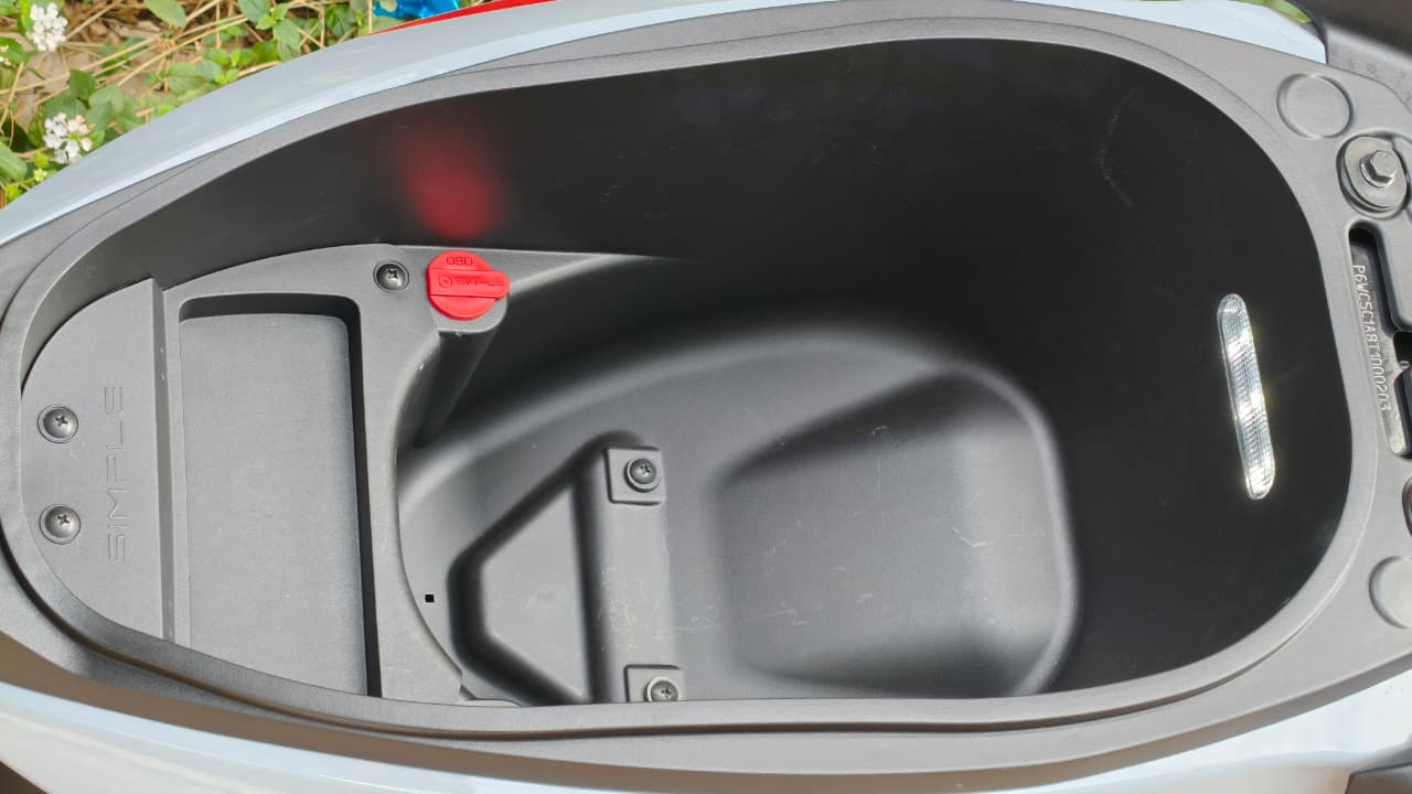 35 litres of under-seat storage