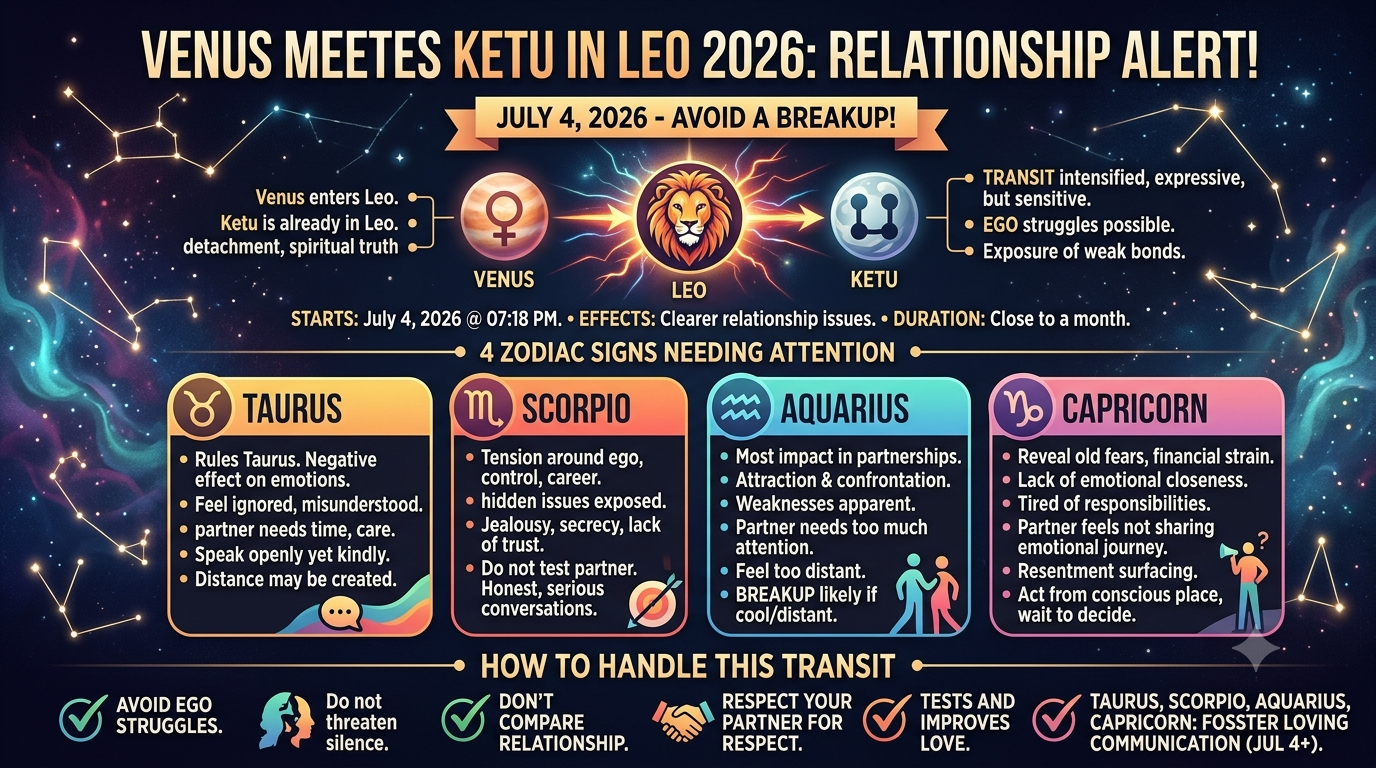 Venus Meets Ketu in Leo