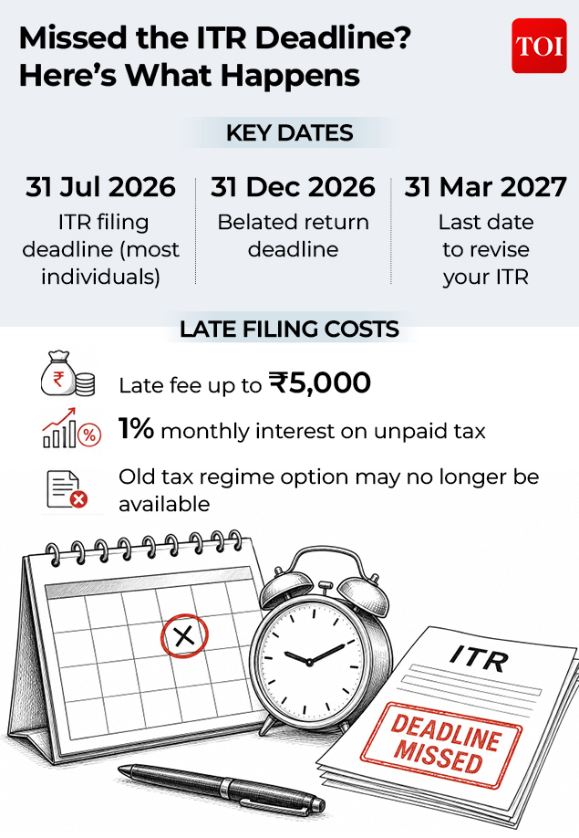 Missed ITR deadline? Here's what happens Missed ITR deadline?