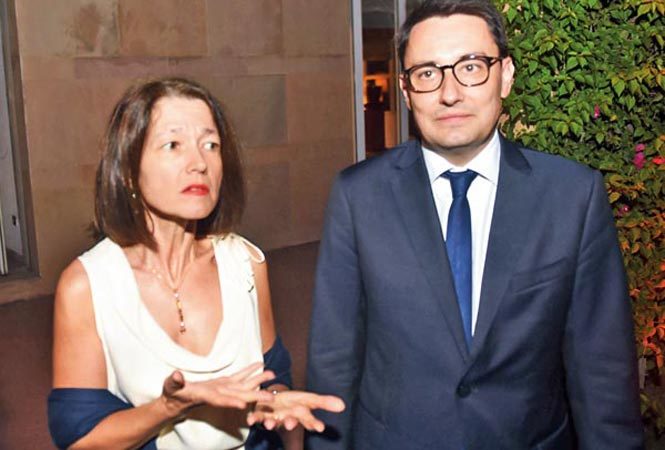 Alexandre Ziegler, the French ambassador, with wife, Veronique (BCCL)