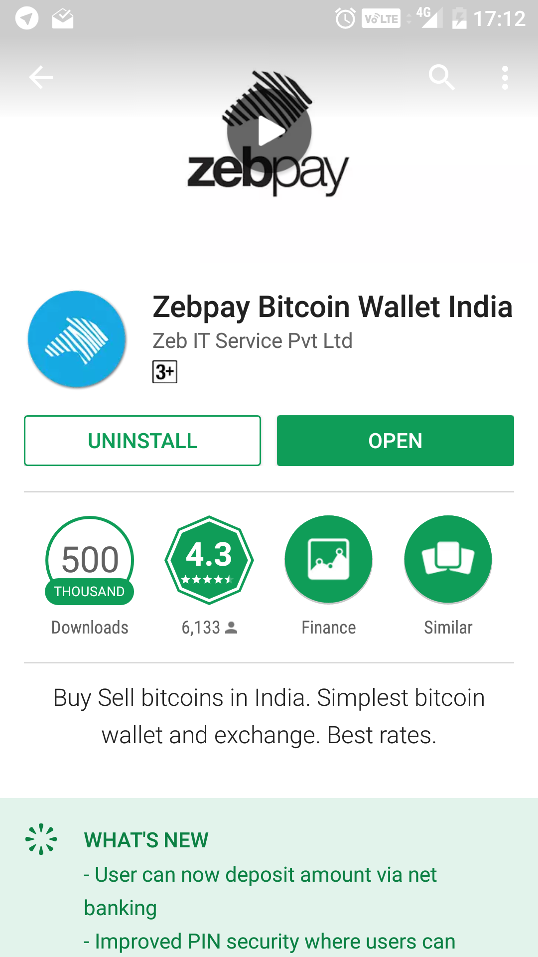 Bitcoin Zebpay India S Domestic Bitcoin Exchange Reaches 500 !   000 - 