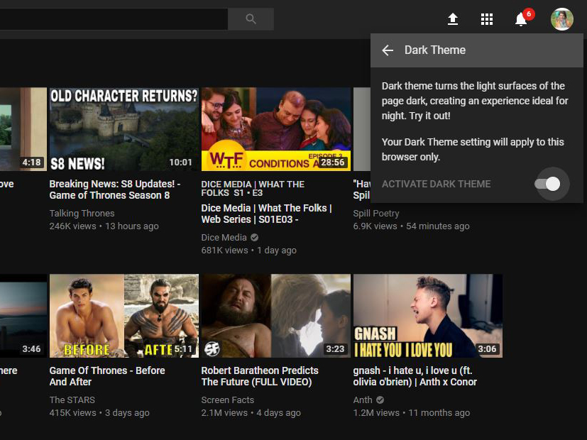 Youtube Dark Theme How To Change Youtube S White Background