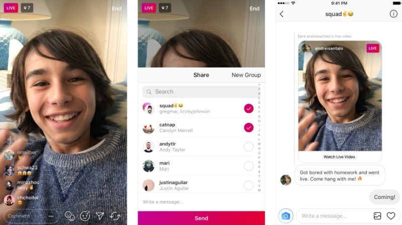 Image result for instagram update  invite friends in a Live Video